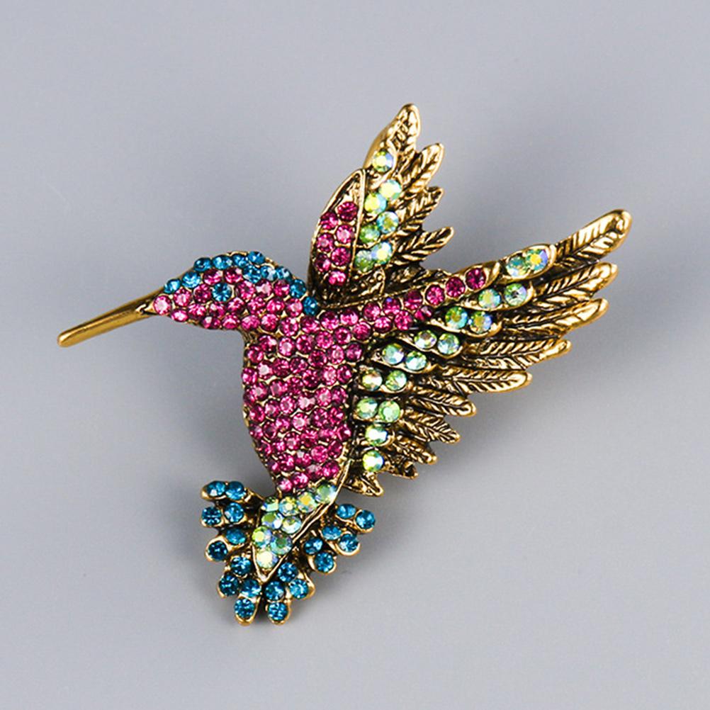 

Набір з 5 брошок для жінок: Сова, Бджола, Бабка, Павлин, Колібрі, Кришталева брошка, Барвиста кришталева брошка для одягу