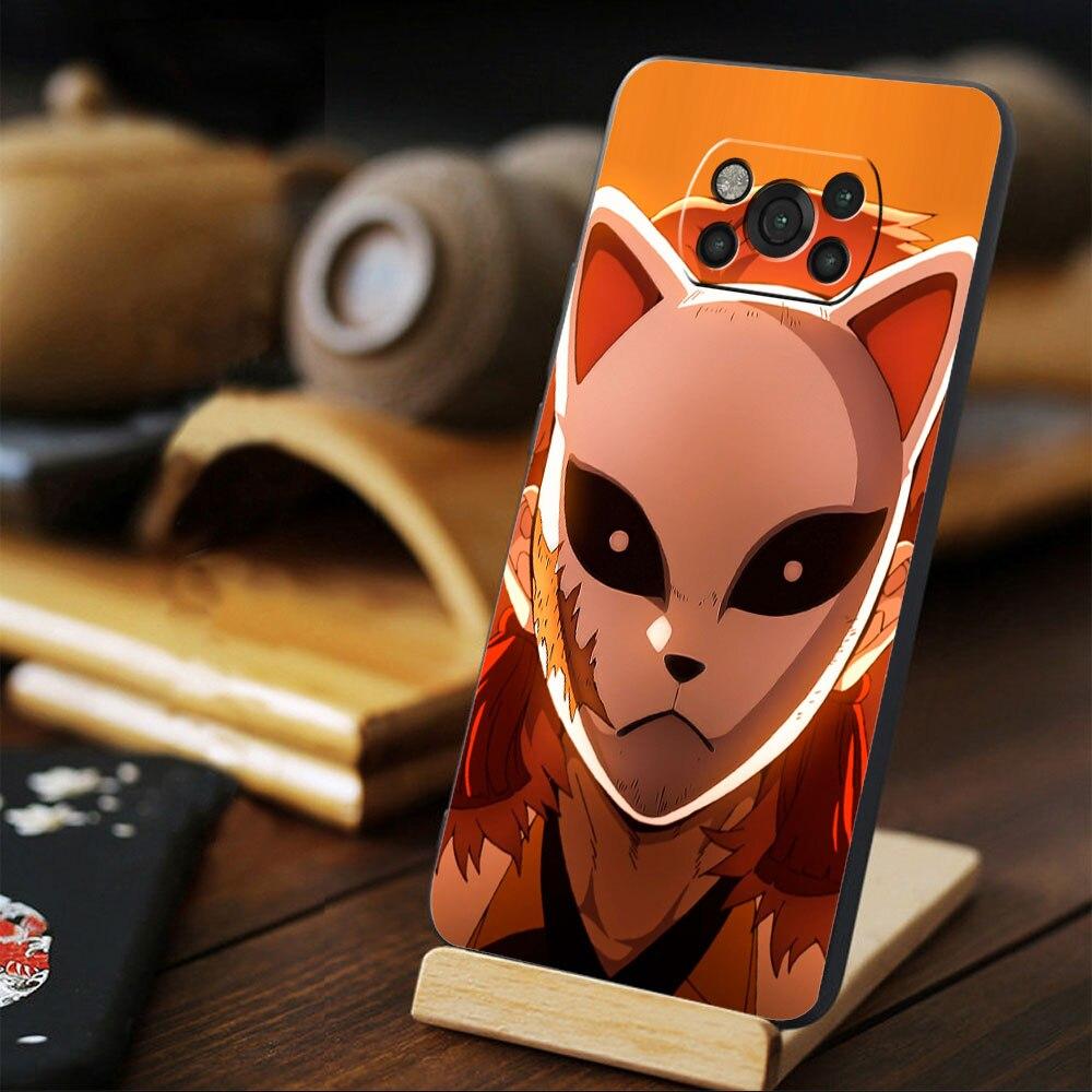 Für Xiaomi POCO MI 11 lite F3 10T M4 Pro 5G X3 NFC 11T F4 GT X4 M3 9T Handyhülle Mode Demon Slayer Kimetsu No Yaiba