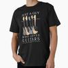 Just A Guy Who Loves Guitars Premium T Shirt Vintage Slightly Casual Designer Clothes Comfortable Streetwear Homme