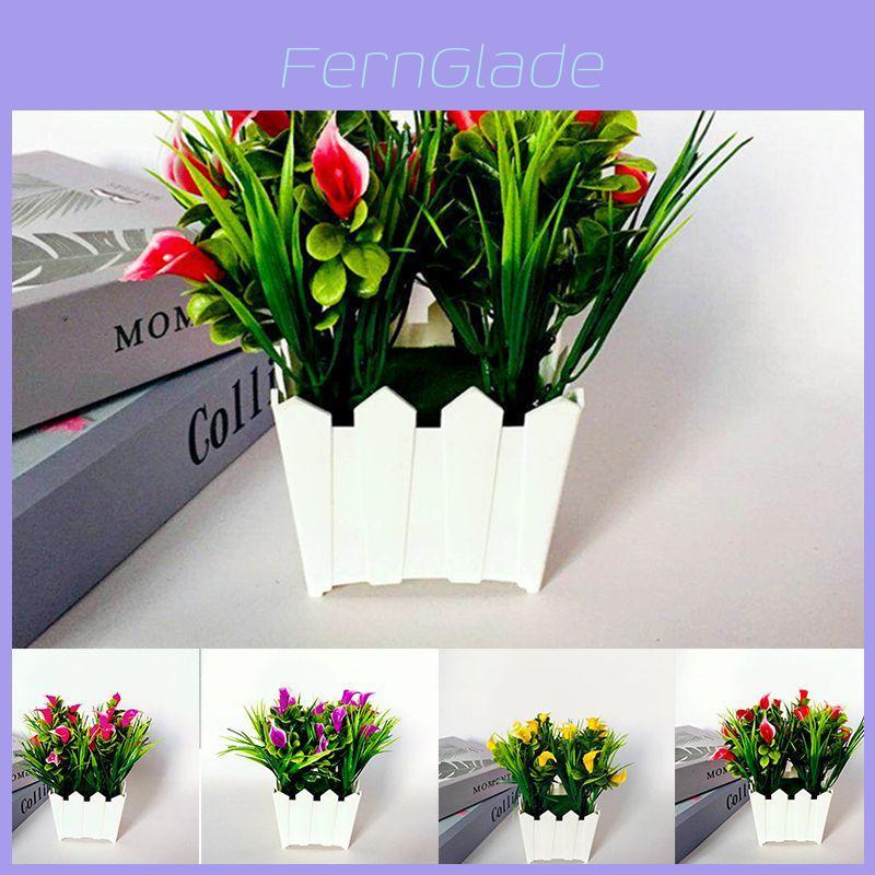 Lebensechte künstliche Lilienblume mit 20 Köpfen im Topf für elegante Heim- und Gartendekoration