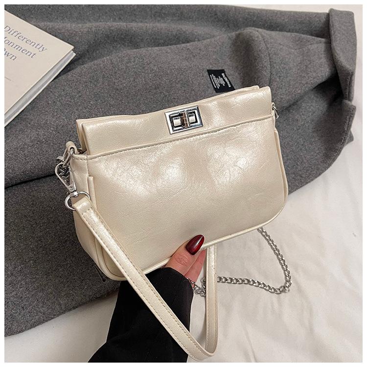 

New Women s Bag Chain Messenger Bag Fashion Commuter Small Square Bag белый
