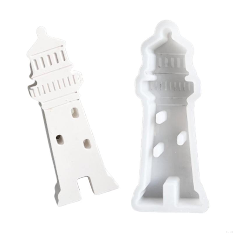 62KD Handmade Decors Silicones Lighthouse Mold Resins Casting Art Projects