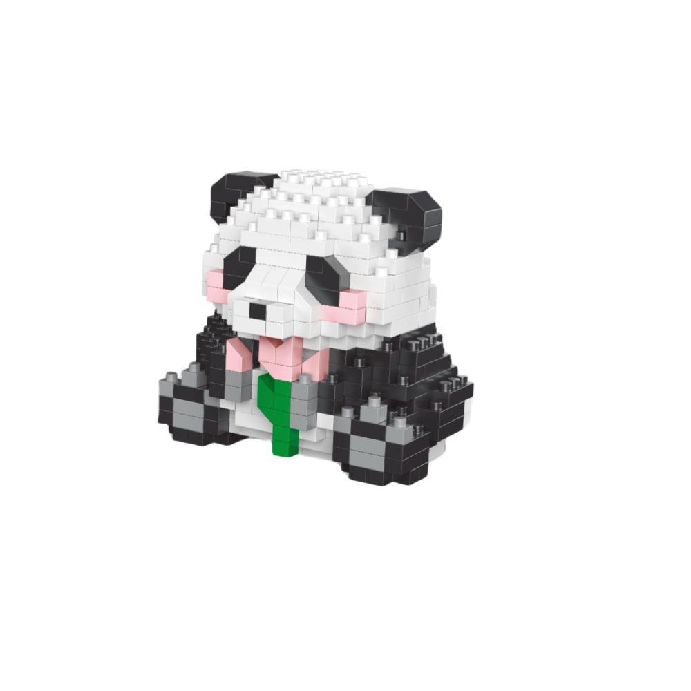 Adorable Panda-Shaped Building Blocks Toy Set: Desirable Desktop Decor, Perfect Gift, Panda Lover's Delight, Children's Joy