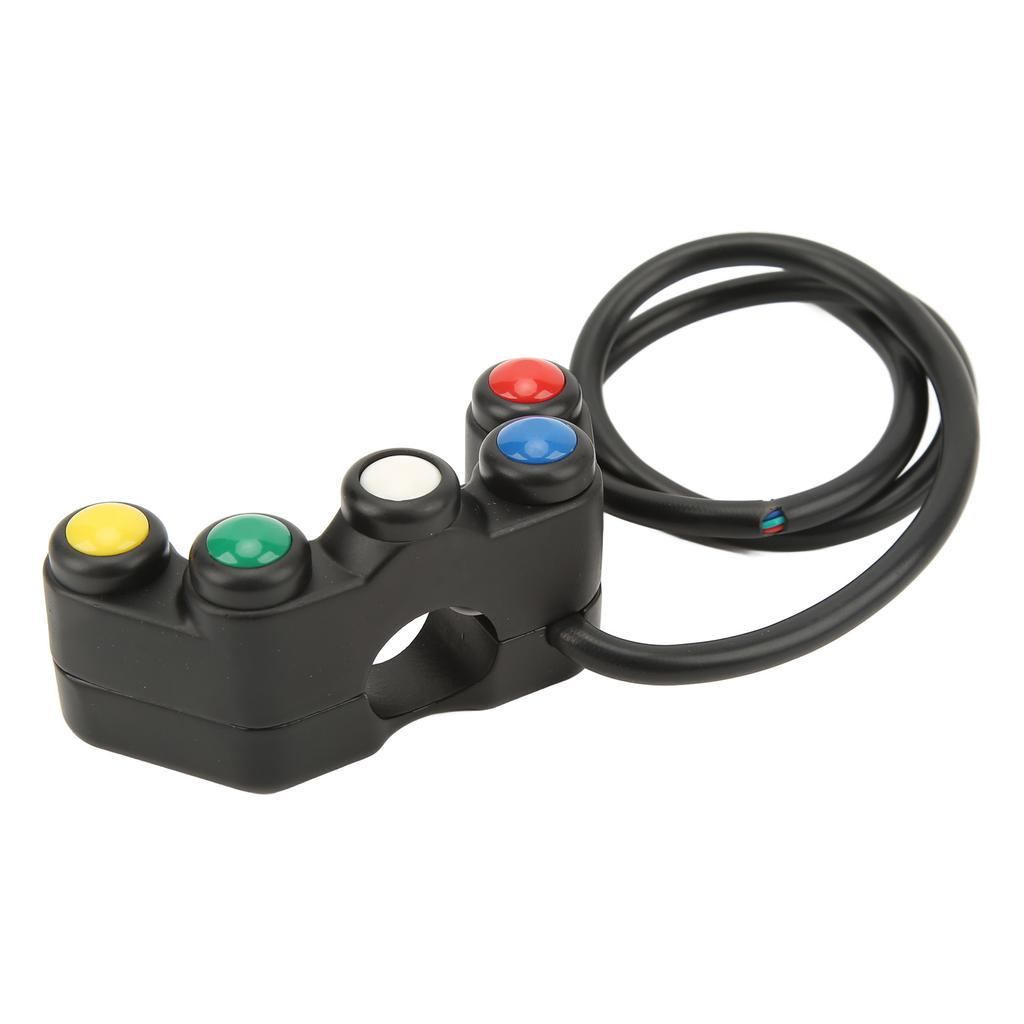 Motorcycle 5 In 1 Switch Control Handlebar Electric Tricycle 5 Color Horn Headlight Handlebar Switch Universal