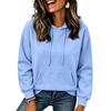 Felpa Casual da Donna Colore Spalle Cadenti Manica Lunga Pullover