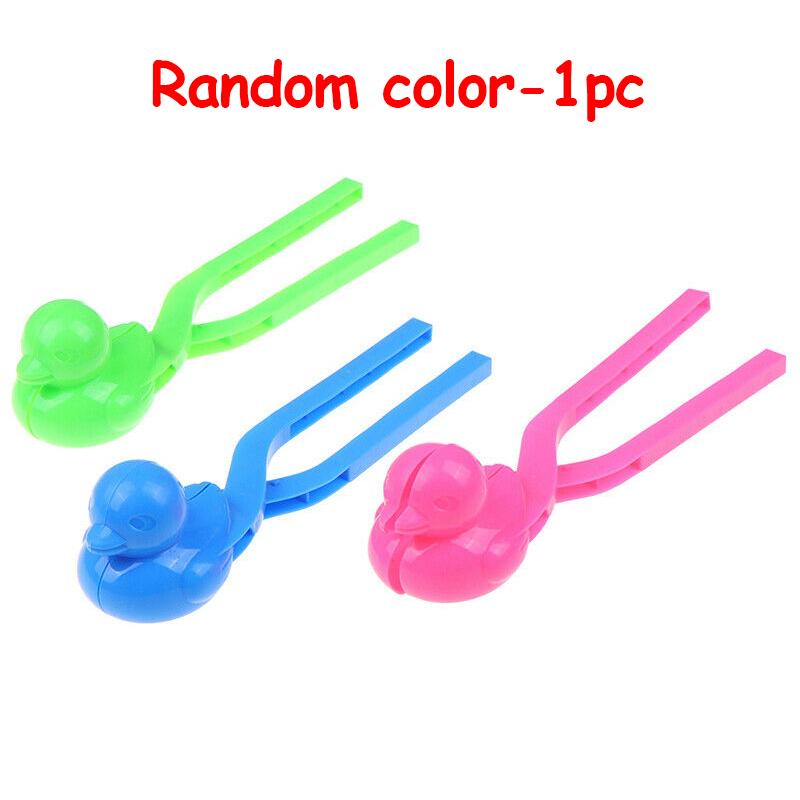

Cute Duckling Model Snowball Clip Toys Kids Outdoor Beach Winter Snowball Fight Tools Baby Make Snowman Plastic Clip Sports Toy