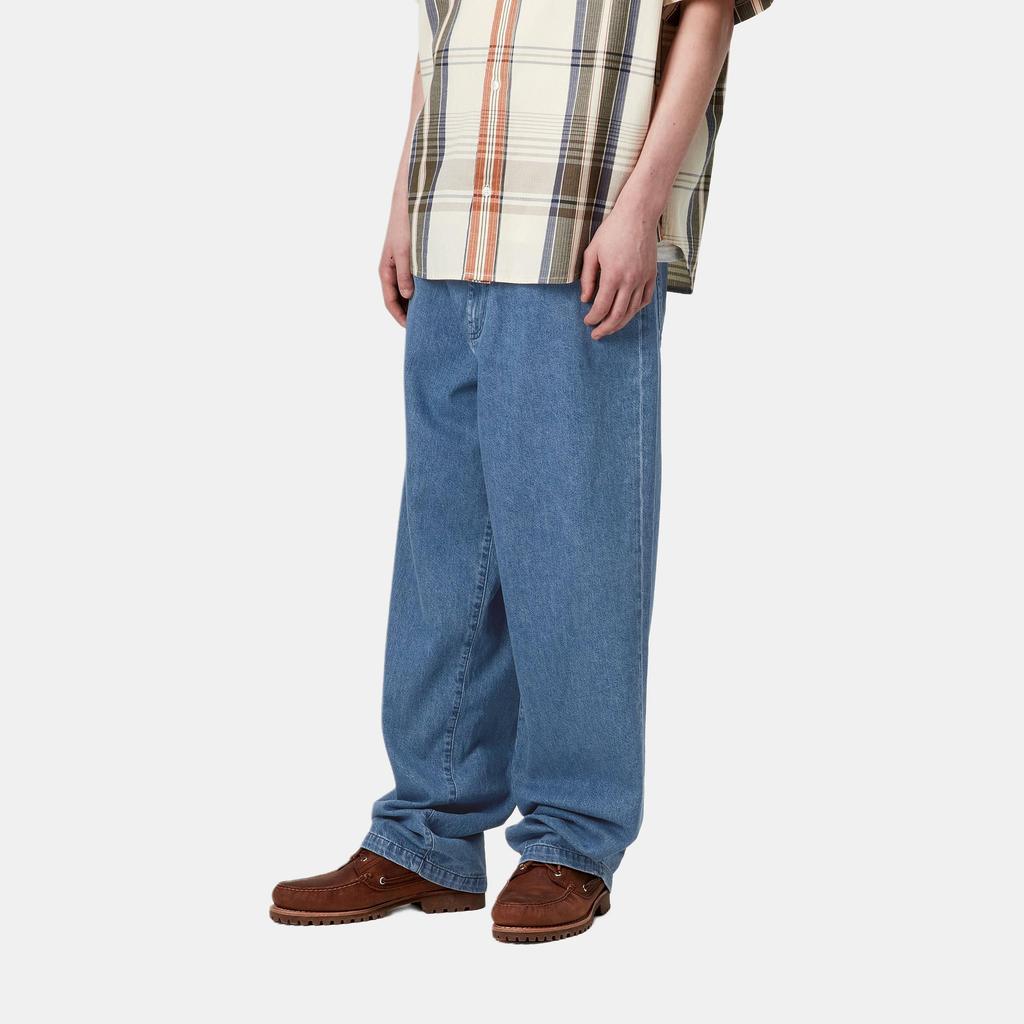 Carhartt WIP Zipper Fly Square Label Loose Tapered Jeans Men jeans I035245-01-06