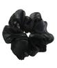 VINGTAINE Chiffon Voluminous and Trendy for Updos and Black Scrunchie, Oversized, Big, Gorgeous, Ponytails, HS-143-BK -