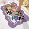 Moisture-wicking Mat for Bath Area Door Non-slip Mat for Bathroom Floor Mat for Bedroom Carpet for Home Bathroom Mat for Restroom Door Mat