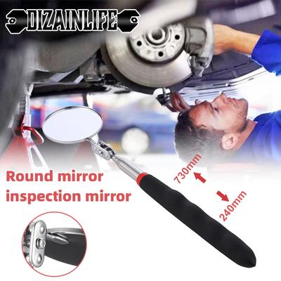 360° Inspection Mirror Extendable Telescopic Undercar Inspection Mirror Extend Mechanic Tools Detection Lens for Car Repair Tool