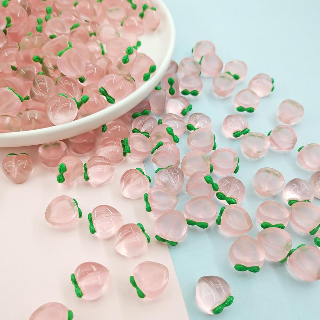 Crystal Peach Resin Pendant DIY Kit - Cute Ornaments & Accessories