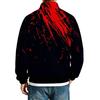 Herren Sweatshirt mit lockerem Schnitt, Raglanärmeln, Stehkragen und Halloween-Print für Partys und den täglichen Gebrauch