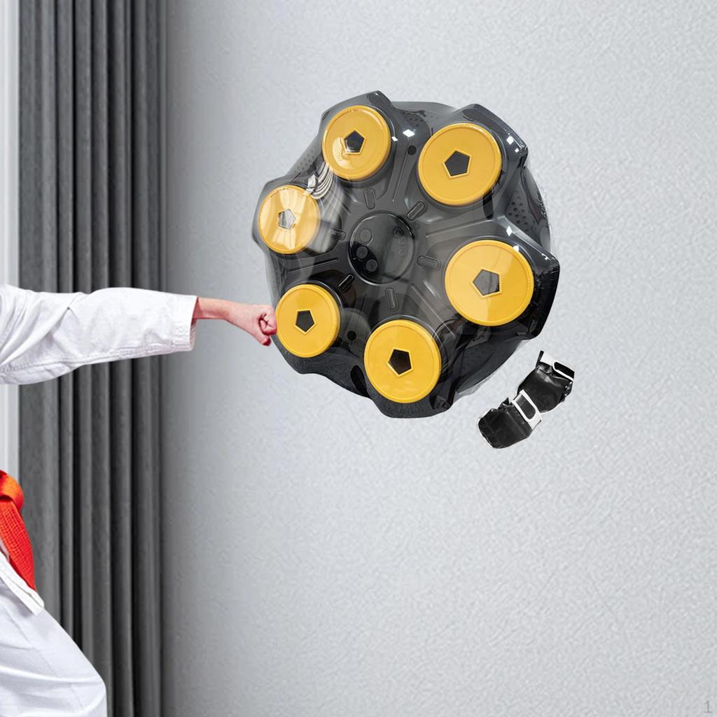 Music Boxing Machine Decor Wall Mounted Target for Sports Household Home Gym Blue