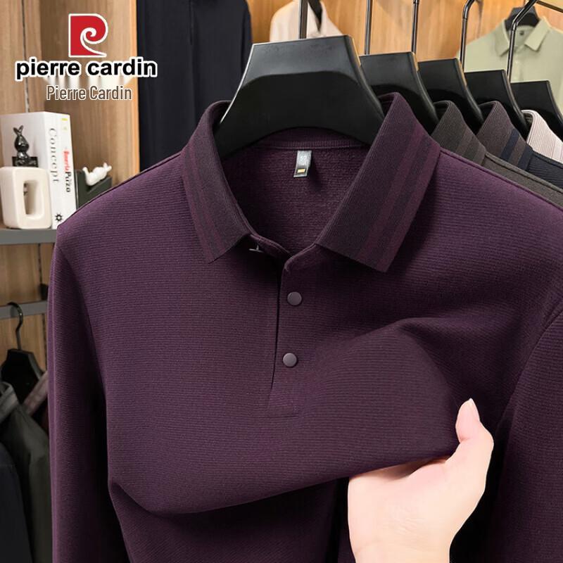 

Pierre Cardin Men s Casual Long-Sleeve Polo Shirt 3XL