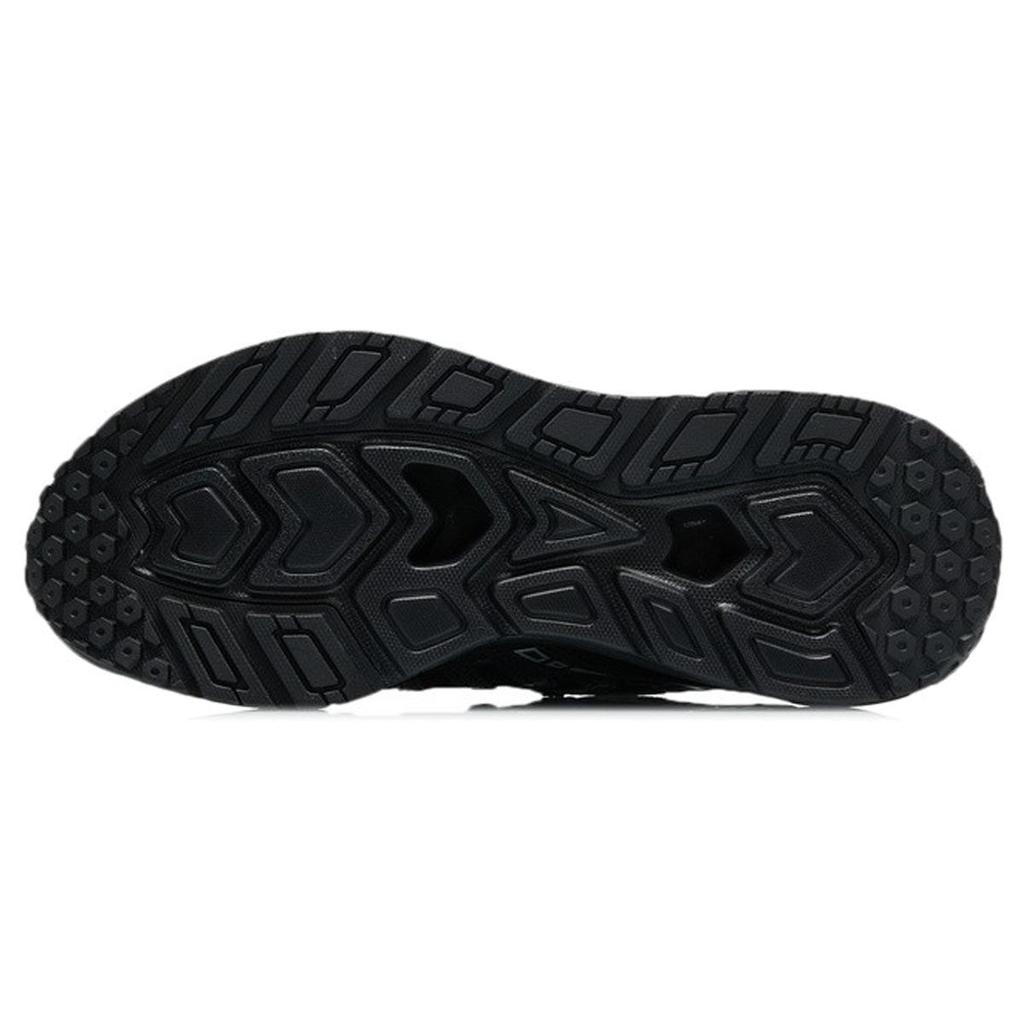 Li Ning Mountain Color Reflective Abrasion Resistant Breathable Low top Running Shoes Women's Black AGLR106-2