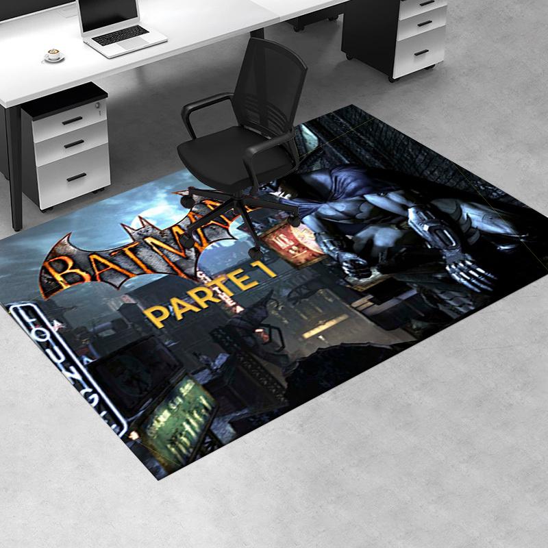 

Batman: Arkham City Part 1 - Action Adventure Game Office Mat Home Decor Office Desk Chair Rugs Chair Carpet for office Chair Mat Gift For H 60cm by 90cm