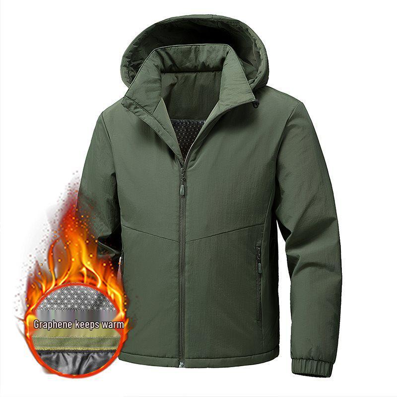 Men's Autumn/Winter Graphene-Cotton Padded Jacket: Loose Fit, Trendy, Thick & Warm