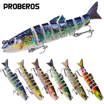 Lure Bait Multi Section Fish 12.5cm 21.5g Plastic False Bait 8 Section Multi Section Hard Bait Sea Fishing Bait