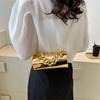 Japanese and Korean trendy versatile glossy acrylic chain women's small square bag 24 summer new shoulder messenger bag