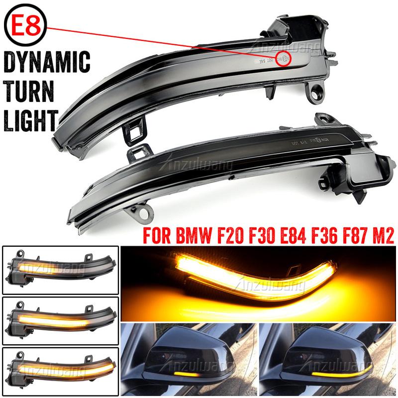 Fit For BMW 1 Series Hatchback F20 F21 2012- For BMW M2 F87 LED Dynamic Turn Signal Light Flowing Water Blinker Flashing Light