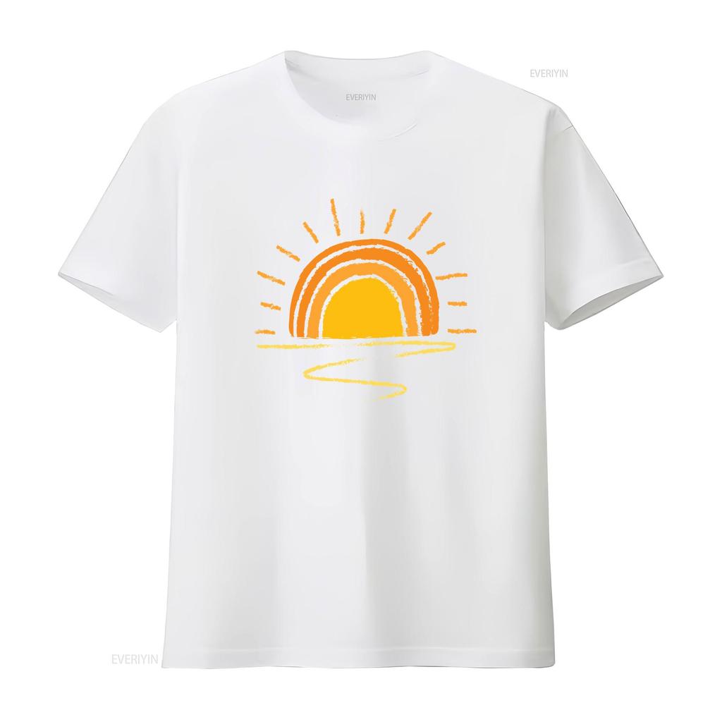 Sunshine shirt Sunny delight Women tee tees vibes Fun in the sun vintage Washed Unisex Slightly homme streetwear graphic Casual