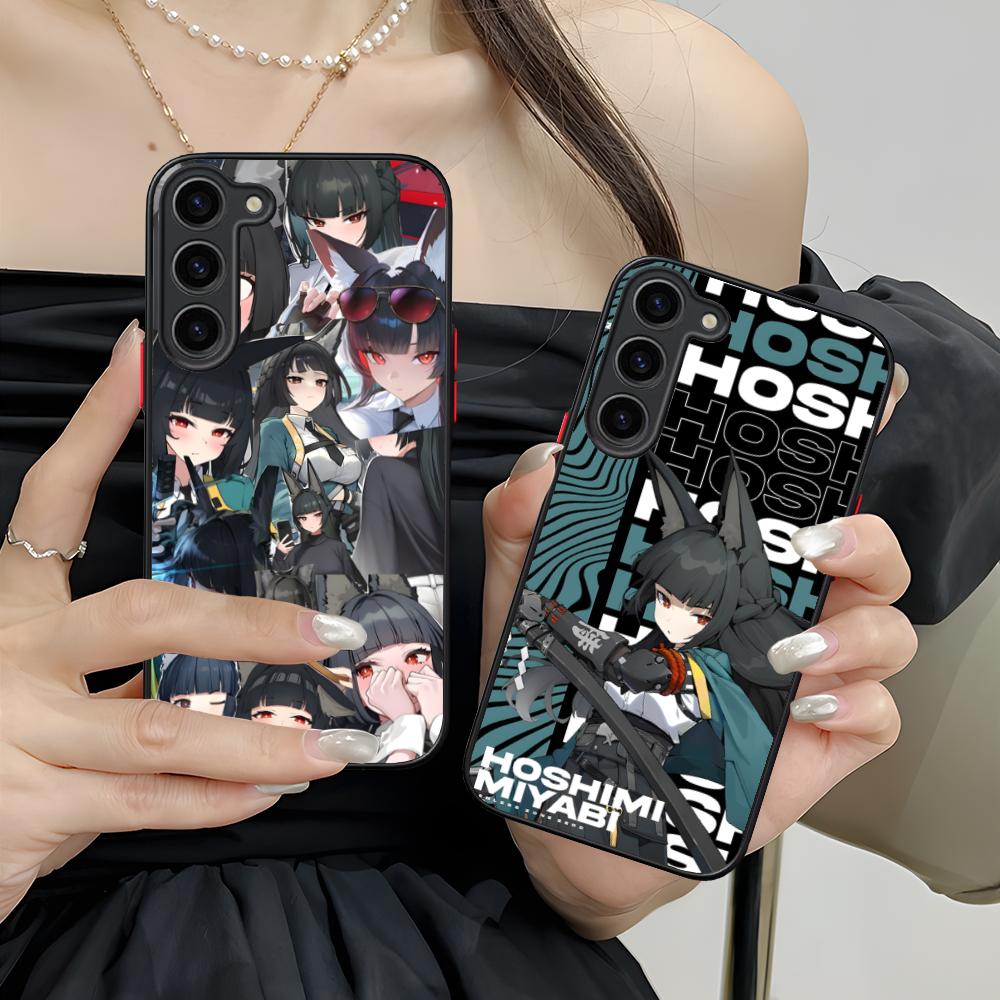 Zenless Zone Zero Hoshimi Miyabi Phone Case for Samsung Galaxy S25 S24 S23 S22 S21 Plus FE Ultra Colorful Silicone Cover Pretty