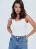 Cotton Camisole For Women, Thin Outer Wear, Inner Wear To Cover Side Breasts, Threaded Slim Fit Bottoming Sleeveless Top