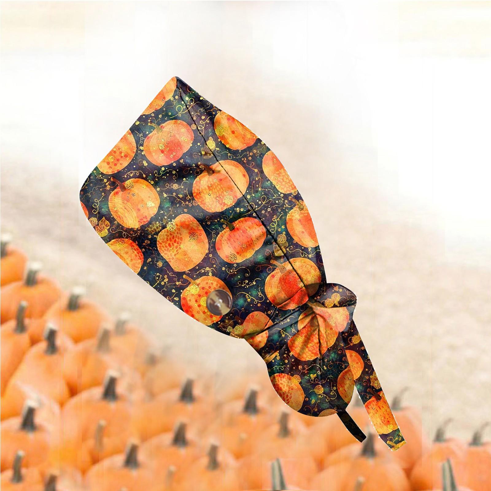 

Модная рабочая кепка с принтом на Хэллоуин, повседневная женская кепка с хвостиком, кепка с постиранной резинкой, кепка Baotou One Size оранжевый