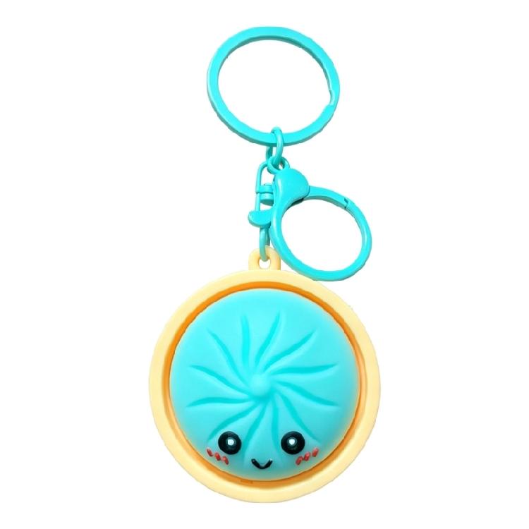 Miniature Steamed Bun Keyring Food Shaped Keychain Present For Friend Family Fashion Accessory for Backpack