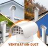 Radon Vent Cap For 3ducts, 3 PVC Vent Cap For Radon Blower Ducts/flue Ducts/roof Ducts, Radon Vent Hood Exhaust Cap, Keeps Rain, Snow And Leaves Out,