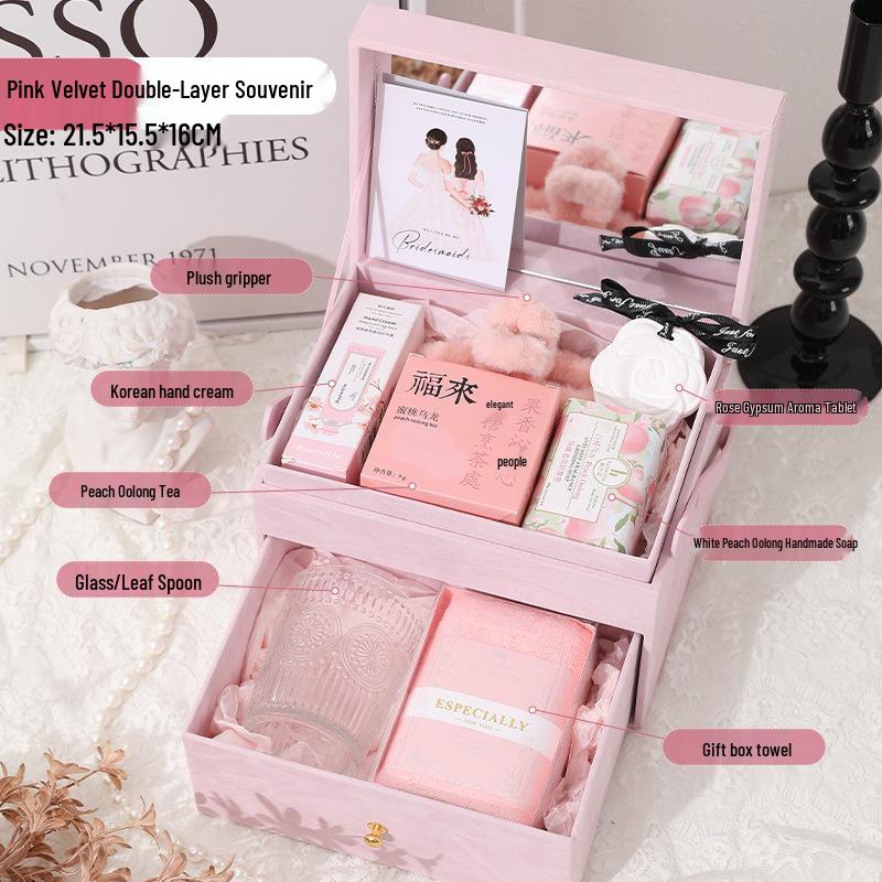 

Элегантный подарочный набор для подружки невесты: Практичная и креативная коробочка для свадебных комплиментов для женщин