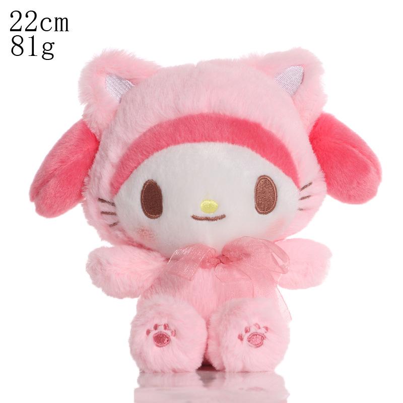 20Cm Sanrio Kuromi Hello Kitty My Melody Cinnamoroll Pachacco Plush Toy Doll Soft Stuffed Animals Toys Gifts For Kids Children