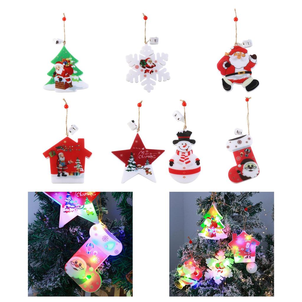 Christmas Decorative Light Christmas Tree Pendant for Patio Wedding Home