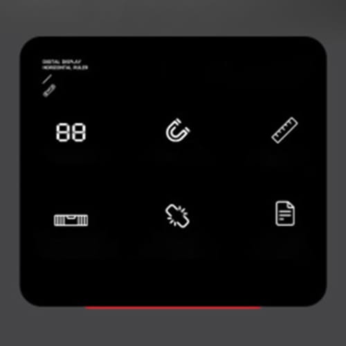 Aluminum Alloy Digital Spirit Level with 3 Bubble Level and Shockproof Design for Construction Sites, Portable Magnet, Precision Graduations, Built-in