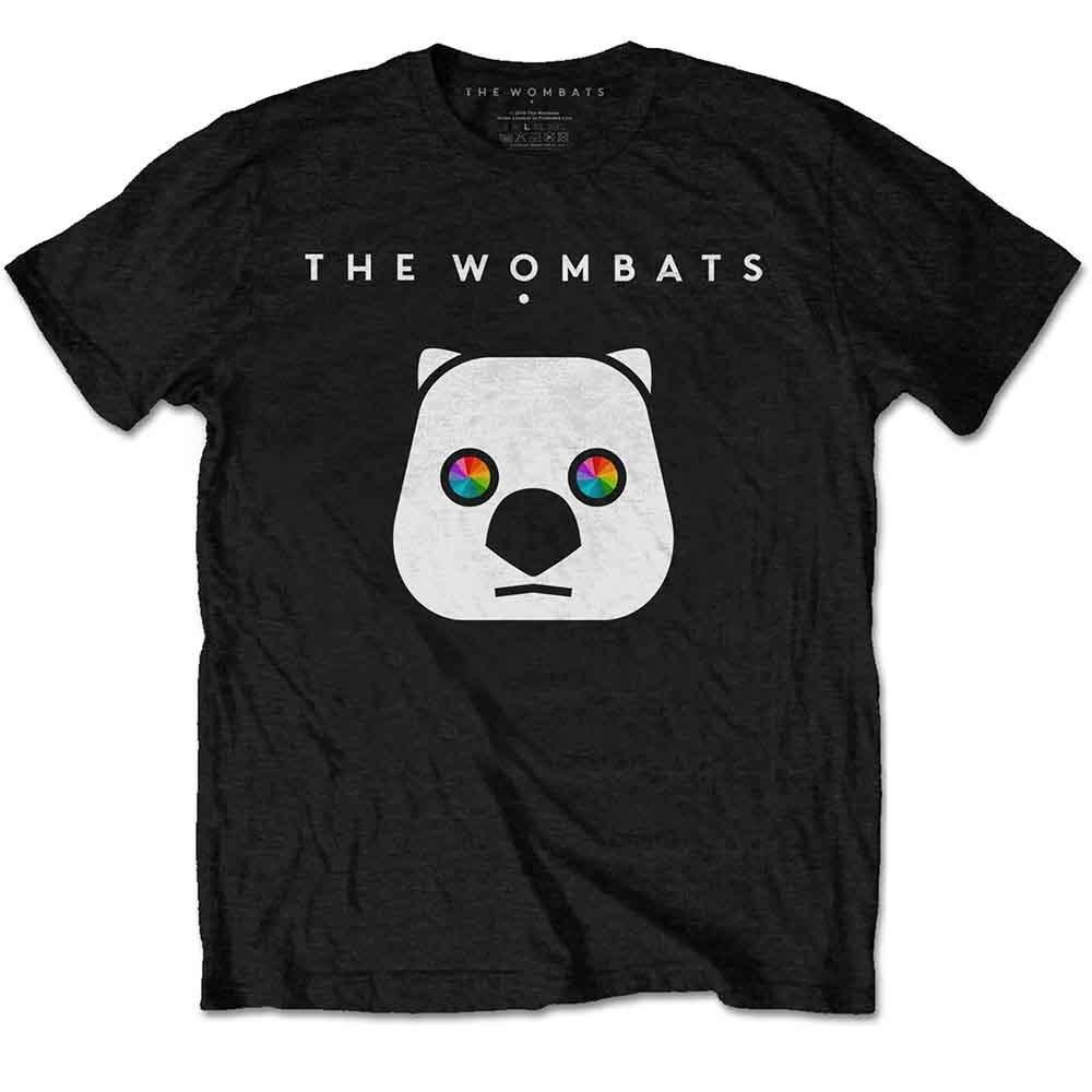 Officially licensed The Wombats Rainbow Eyes Mens Black T Shirt The Wombats Tee XXL