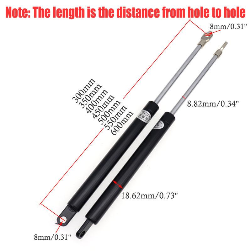 2pcs 300N 300/350/400/450/500/600mm Gas Strut Bars Gas Spring Support Boot Bonnet Car Caravans Doors Windows Hatches Boat Bus