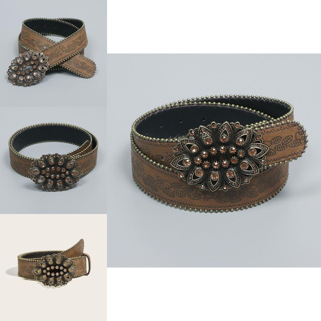Leather Belt With Metal Buckle For Casual Fashion And Style