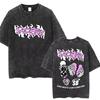 Gewaschen Vintage Junior H Sad Boyz Grafikdruck T-Shirts Herren Damen Hip Hop Übergroße T-Shirts Kurzarm Herren Baumwoll-T-Shirt