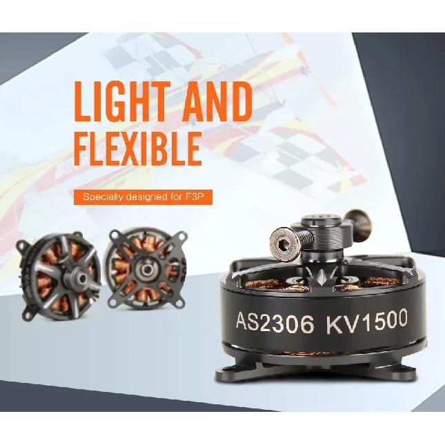 T-Motor New Short Shaft AS2306 KV1500 KV1900 KV2300 2-3S Brushless Motor for F3P 3D 4D Indoor Planes