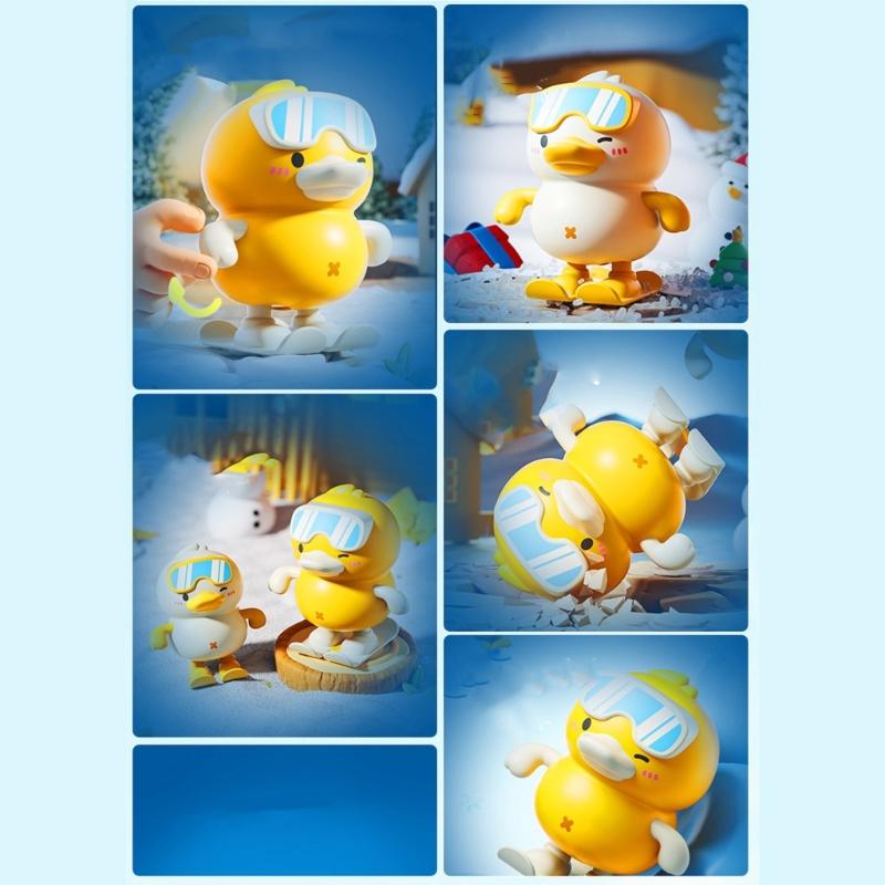 Jumping Snowsports Duck Wind Up Mechanical Toy With Dynamic Movement Safe For Children Creative Toy Pretend Play