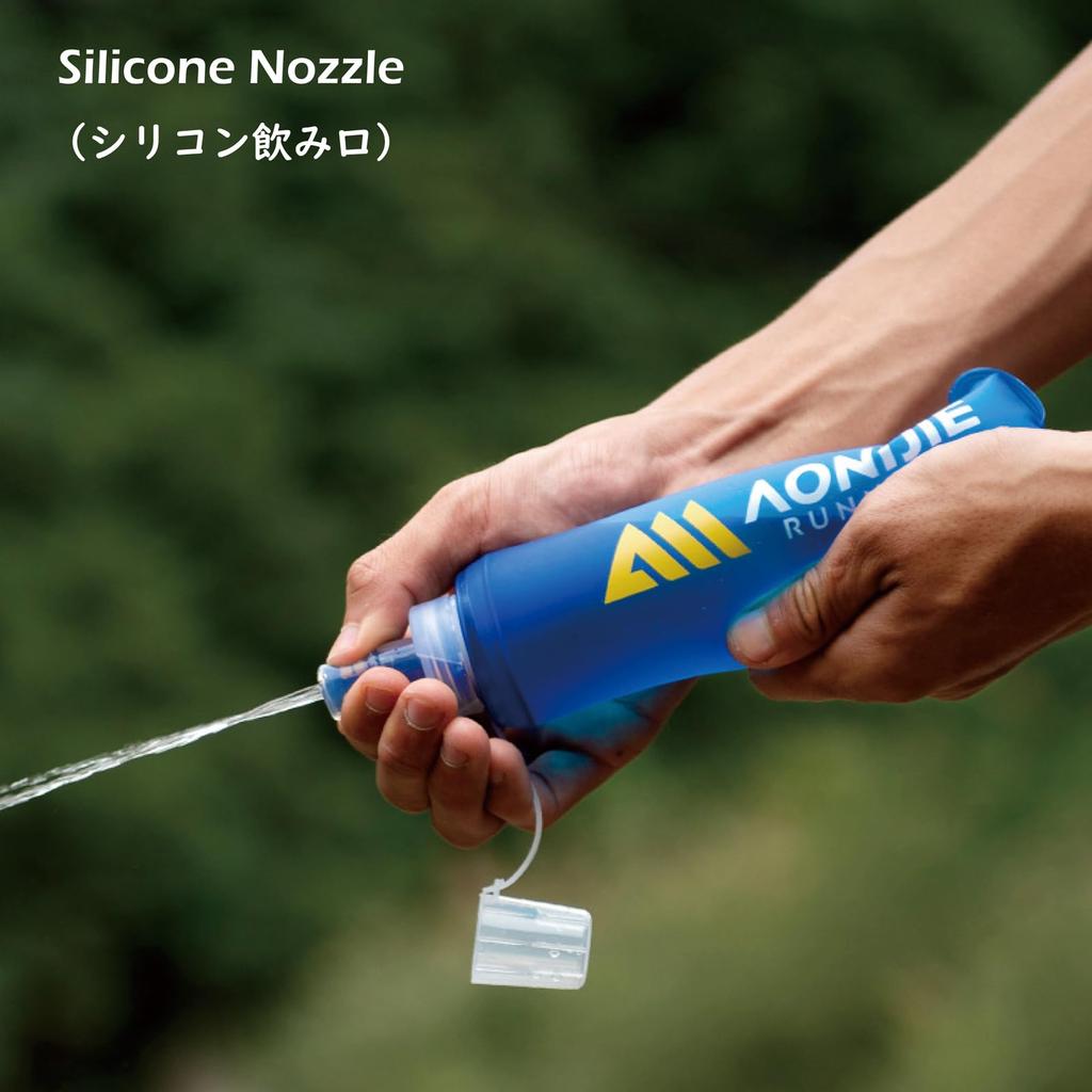 TRIWONDER Running Soft for and Trail Running 500ml Flask, Foldable, Squeeze-Capable, Marathons, Cycling, Hiking, (01# - 2-Pack)