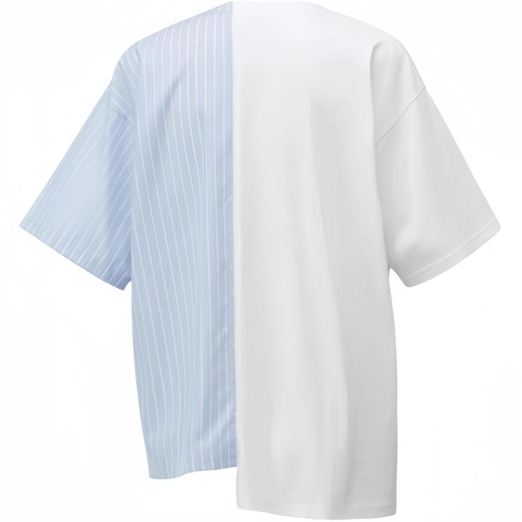 Onitsuka Tiger Letter Animal Pattern Printed Round Neck Casual Pullover Short Sleeve T-Shirt Unisex T-Shirt White Blue 2183B319-100