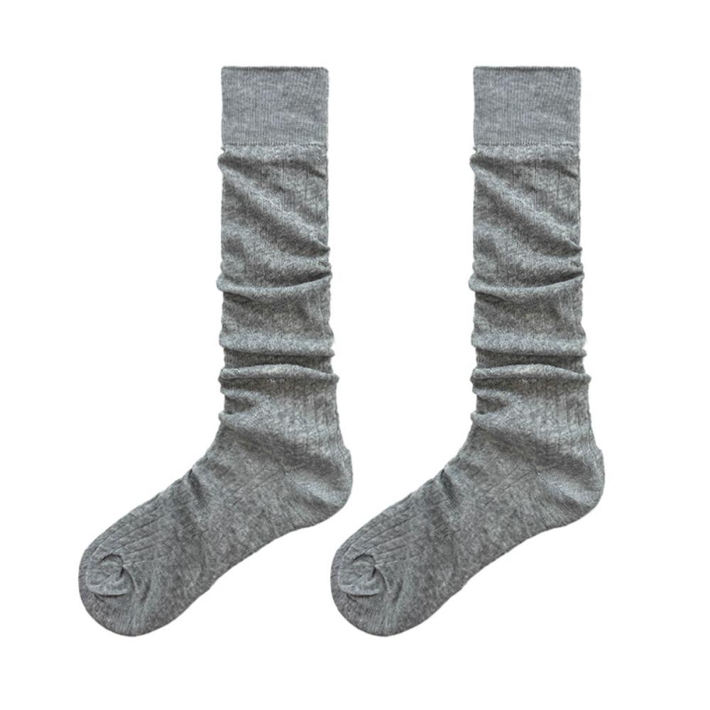 Thin Thin Long Socks Lolita Mid-tube Stocking Korean Ins Knee High Socks  Ballet
