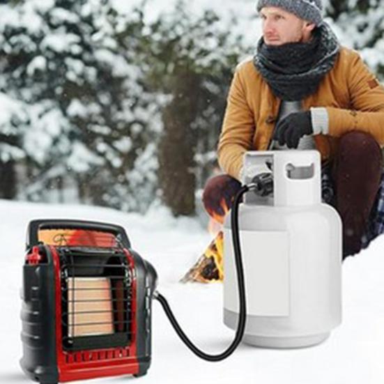 6/12FT Propane Fuel Adapter Hose with Filter for Buddy Heater QCC1/Type1 Adapter Connect 20-45 Lb Propane