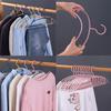 20 New Traceless Anti-slip Semicircular Hangers Wet And Dry Plastic Hanging Accessories Space Saving Anti-deformation Hangers