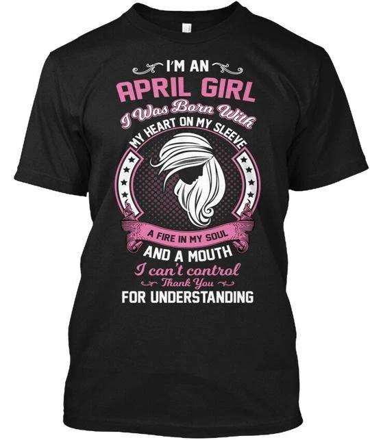 

April Birthday For Girl T shirt Made in the USA Size S to 5XL S