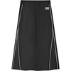 Skechers Woven Fashion Versatile Skin-Friendly Casual Long Skirt Women skirts Carbon-Black L225W092-0018