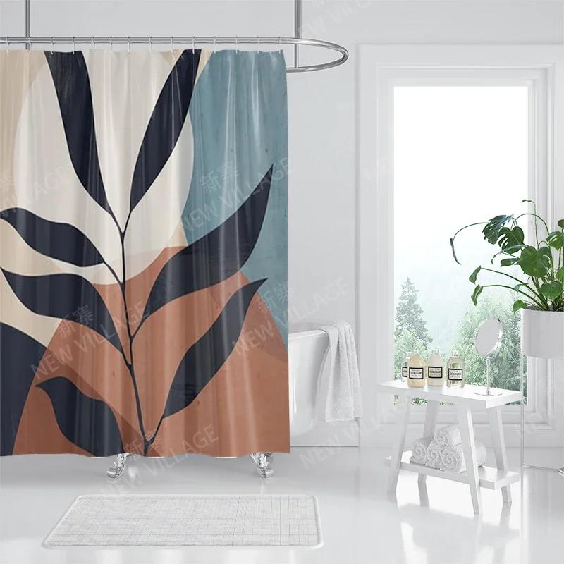 

Waterproof Fabric Shower Curtains Bathroom Curtain Accessories 180X200 Bath Curtain For Shower 240*200 Nordic Boho Decoration W60H190(CM)-1 Pcs