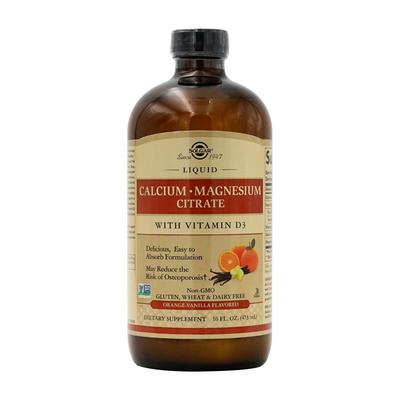 Liquid Calcium-Magnesium Citrate with Vitamin D3 Orange-Vanilla Flavored, 16 Fl Oz