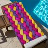 fashion funny Retro ethnic imitation braided pattern soft Beach Towels Trip swim Pool bathing Towel Gym home Decor Gift Holiday